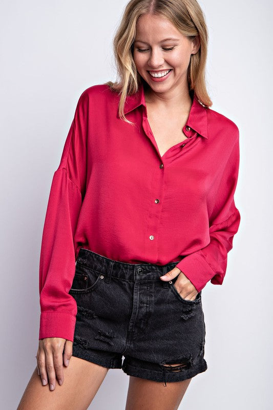 Camisa de satén