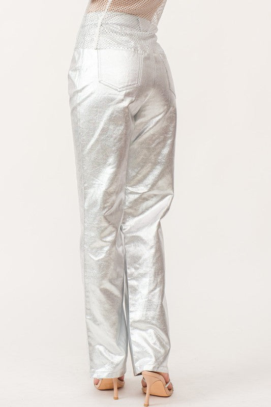 Pantalón metalico