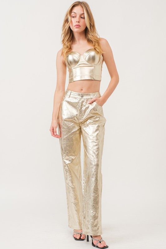 Pantalón metalico