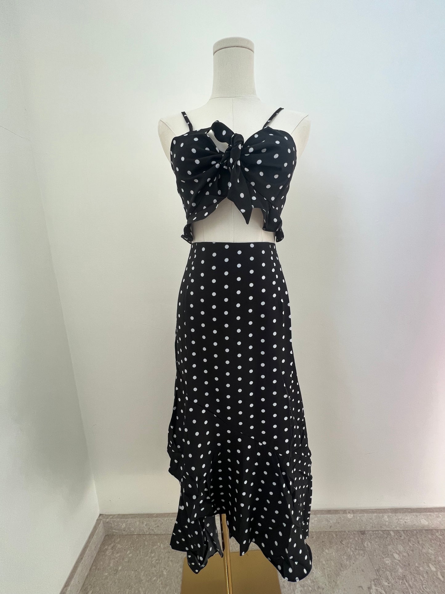 Set de top y falda polka dot
