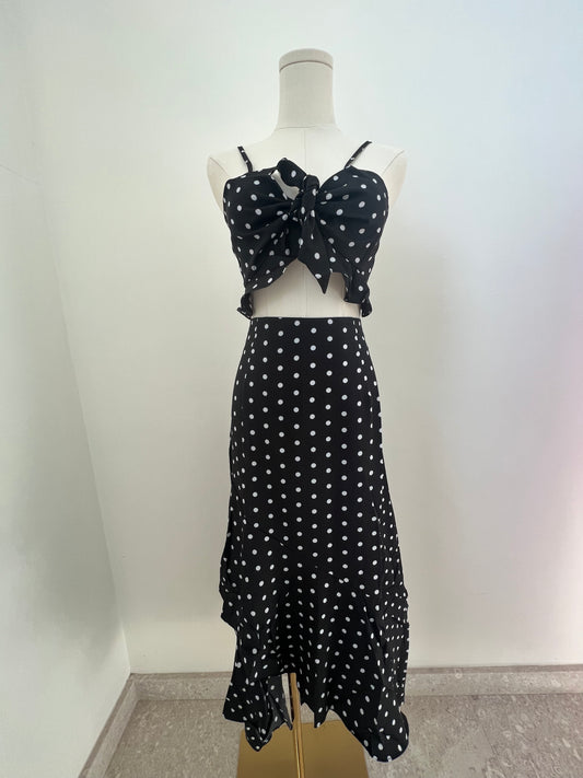 Set de top y falda polka dot