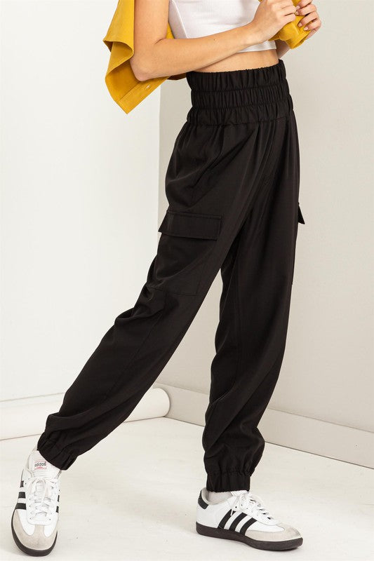 HIGH WAISTED PAPERBAG JOGGERS CARGO