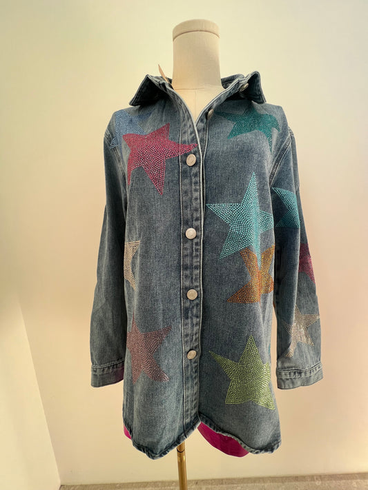 Camisa de mezclilla con estrellas